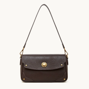 Klasyczna skórzana torebka damska wykonana z wysokogatunkowej skóry naturalnej top grain leather. Elegancki ciemnobrązowy odcień, dwa wymienne paski oraz funkcjonalnie zaprojektowane wnętrze.